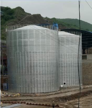 巴东粮食钢板仓的安装全过程不用热焊接